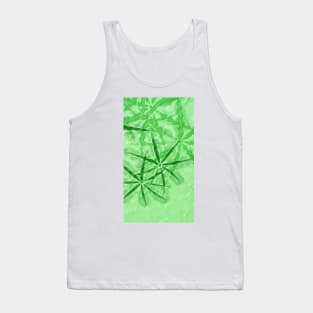 stylized bamboo leaf patterns and design Tank Top